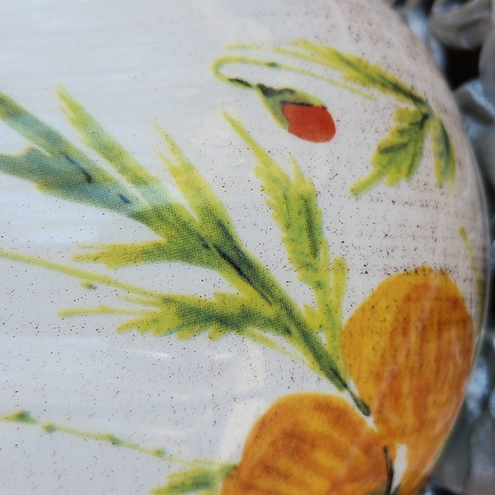 GTB HOME ITALIAN 72 OUNCE FLORAL POPPY PITCHER - Picture 7 of 11